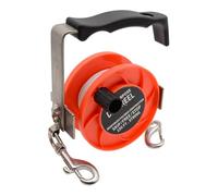Ronyme Diving Reel Scuba Reel Line Spool Underwater Reel Finger Reel with Smooth Instant Release Sturdy Metal Frame Ergonomic Handle Built Line Guide, Orange Red