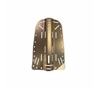 Ronyme Diving Tank Plate Scuba Backplate Buoyancy Compensator Harness Plate Aluminum Alloy Under Pressure Piece Design Lightweight Gear Support Suitable for , Champagne Gold