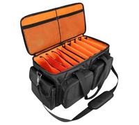 Ronyme DJ Controller Gear Bag Organizer Multiple Pockets Professional Oxford with 6 Detachable Partitions with Shoulder Strap
