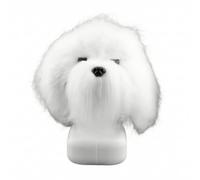 Ronyme Dog Grooming Practice Mannequin With Jointed Framework And Black Eyes For Work On White Surface Suitable For Salon Workshop Practice , Head Model + Hair