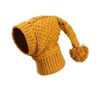 Ronyme Dog Hat Cat Hat Pet Costume Headwear Knit for Cold Weather Autumn Puppy Hood Crocheted Snood Head Wrap Ear Cover, M