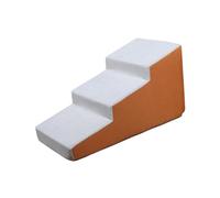 Ronyme Dog Stairs Ramp Bed Pet Steps 3 Steps Modern Practical Easy to Clean Maintain Ladder Dog Slope Stairs for Pet Supplies Puppy, Orange