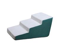 Ronyme Dog Stairs Ramp Bed Pet Steps 3 Steps Modern Practical Easy to Clean Maintain Ladder Dog Slope Stairs for Pet Supplies Puppy, Green