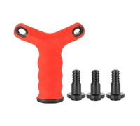Ronyme Dumbbell Grip Handle Workout Equipment Gym Weighted Men Women Fitness Adjustable Converts Your Dumbbells into Kettlebells, Red