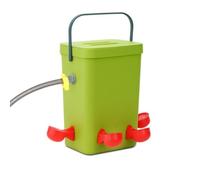 Ronyme Easy to Clean Fowl Watering Cup | Hanging, fowl Drinking with Cups, Lidded, Automatic Coop Waterer, for Farms, Chickens, 12L, With 80CM Hose