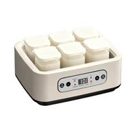 Ronyme Electric Yogurt Maker Fermentation Machine With Touch Sensitive Panel Display Equipped With 6 Glass Jars For DIY Yogurt Culturing Suitable For Home Kitchen Breakfast