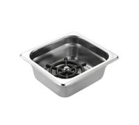 Ronyme Embedded Cup Washer | Sink drinkware cleaner, Recessed, Cup Washer with Spray Head, for Cafe, Baristas, Bartenders, Small Rinser