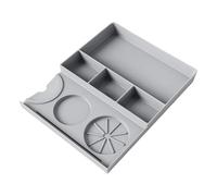 Ronyme Espresso Tamping Station Knock Box Multipurpose Accessory Heat Resistant with Portafilter Holder Silicone Workstation, Grey