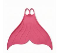 Ronyme Fins Mermaid Monofin Propulsion Fin Flexible Silicone With Broad Tail Shape Smooth Suitable for pool workouts open water freediving artistic performance , Pink , L