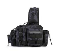 Ronyme Fishing Waist Bag Tackle Bag Bag Shoulder Bag with Front and Side Pockets for Organized Lures and Accessories Suitable for Lake Fishing Creek Wading Travel Outdoor Excursions, Array, Grey