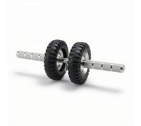 Ronyme Fitness Abdominal Wheel Core Roller Exercise Wheel Ab Exercise Equipment With Smooth Rolling Rubber Casters suitable for home workout gym training, 150mm, Dual Wheel With Hook