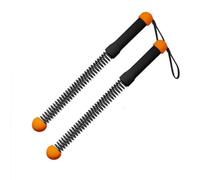 Ronyme Fitness Cordless Spring Resistance Workout Cord Arm Exercise With Secure Wrist Straps Suitable for home workouts small apartments travel fitness, Orange, Second Generation Standard