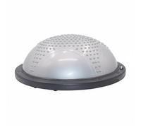 Ronyme Fitness Training Ball Half Balance Ball Core Stability Dome Exercise With PVC Body and Textured Surface Includes Pump and Resistance Rope suitable for, Gray, Gray