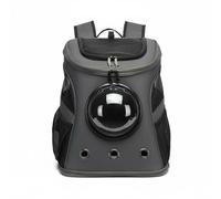 Ronyme Foldable Carrier Cat Carrier Backpack Pet Travel Bag Pet Backpack Pet Tote With Mesh Sides Air Holes Clear Window Oxford Nylon Suitable for pet, Gray
