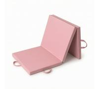 Ronyme Folding Fitness Pad Exercise Mat Gymnastics Mat Workout Mat Training Mat With 5 cm Thick Padded Support And Tri With, Pink, style to 1