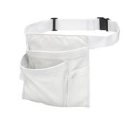 Ronyme Gardening Tool Waist Bag Pouch Electrician Apron Handyman Tool Apron, Cleaning Apron Multiple Pockets, Adjustable Belt, Tool Bag Organizer for Carpentry Plumbers Maintenance Workers, White