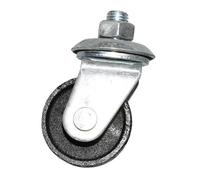 Ronyme Generic Floor Jack Casters 16mm Stem Replacement Trailer Caster Wheel Metal Horizontal Jack Casters for 4 Ton Floor Jack