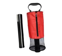 Ronyme Golf Ball Retriever Golf Ball Beginner Equipment Golfer Gift Ball Collector Picker Golf Shag Bag with Detachable Tube, Red