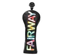 Ronyme Golf Club Head Cover Water Resistant, PU Leather Golf Club Cover,Non Scratch Lightweight Iron Covers with Long Neck Driver Headcover for Men Women, Black for Fairway