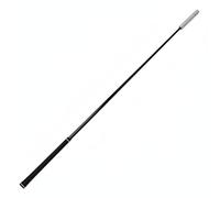 Ronyme Golf Swing Practice Rod Grip Tool Tempo Stick Rubber Grip Stainless Steel Build for Smooth Motion And Rhythm portable for Home Studio Indoor Training Beginners, Black