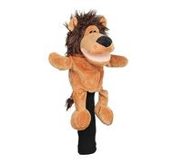 Ronyme Golf Wood Headcover, Golf Club Head Cover, Cartoon Portable Fashion Cute Guard for Outdoor Sports Golfer Gift Adults Player, Brown Lion