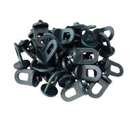 Ronyme Greenhouse Hooks Fixing Clamps Portable Greenhouse Support Clips Twist Clips for Summer Pots Backyard Basket, 50pcs