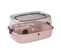 Ronyme Hamster Playhouse, Activity Area for Hedgehogs And Guinea Pigs in A Clear Design, pink