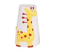 Ronyme Hamster Water Feeder Base Auto Dispenser Stand Giraffe Design for Small Pets And Birds, Yellow