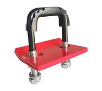 Ronyme Hitch Tightener Anti Rattle Clamp Anti Rust Heavy Duty with Rubber Isolators RV Trailer Accessories Steel Hitch Stabilizer, Red