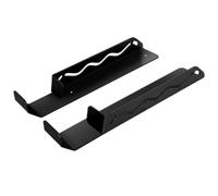Ronyme Hydraulic Jack Organizer Wall Mount Rack Holder Cradle Stabilizer Storage Bracket Carbon Steel Heavy duty design holds up to 4in wheel keeps gear ready suitable for home garages workshop walls