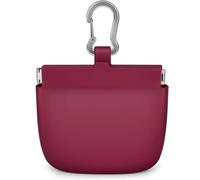 Ronyme Industrial Pouch Pet Treat Pouch Training Bag Reward Holder Silicone Material Waterproof Quick Access Pull Tab With Clip For Belt Or Bag Suitable for, Wine Red Silicone