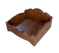 Ronyme Industrial Solid Wood Dog Bed Pet Bed Furniture Elevated Base Wooden Frame Small Dog Crate Ventilated Open Slats Rustic Suitable for home decor apartment studio