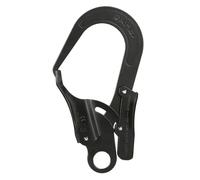 Ronyme Locking Snap Hook Self Locking Carabiner for Secure Accessory Practical Clip Spring Snap Hook for Rappelling Rock Climbing, Black