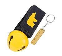 Ronyme Loud Bear Bell and Whistle,Deterrent Devices to Scare Bears, Compact Survival Bear Bell Portable for Dogs Camping Survival, Yellow