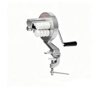 Ronyme Manual Hand Crank Noodle Maker Cutter Metal Construction Clamp Mount Stable Base Texturing Rollers for Homemade Meals Kitchen Use