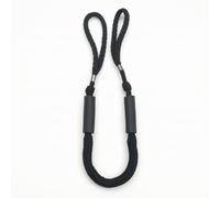 Ronyme Marine Elastic Rope Bungee Dock Line Mooring Rope Boat Tie Rope Shock Absorbing Line With Foam Sections And Loop Ends suitable for docking mooring short stays, Black