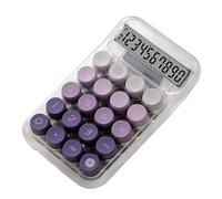 Ronyme Mechanical Keyboard Calculator Clear Handheld,Easy to Read with Display Desk Calculator for Daily and Basic Office School, Violet