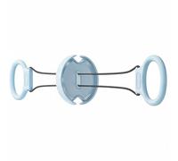 Ronyme Men Chest Expander Chest Resistance Pulley Arm Workout Puller Back Exerciser With Spiral Damping Technology And Comfortable Handles Built With PP And, Light Blue