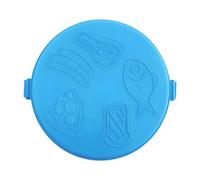 Ronyme Microwave Grill Pan Crisper Pan RV Essential Nonstick Cookware Fry Griddle for Breakfast Home Pizzas Restaurant Grilling, Blue