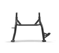 Ronyme Motorcycle Support Stand Center Stand Bracket Service Base With Welded Tube Frame Stable Crossbar Mounting Eyes Heavy Duty Metal Suitable for parking cleaning tight garage areas, High Version