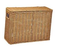 Ronyme Narrow Storage Basket Bin, Tall Slim PP Magazine Holder, Lightweight Toy Baskets Organizer for Sundries Newspaper, Flip Lid Dust-Proof Container for Bedroom Wardrobe, Small Space Solution, S