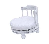 Ronyme Newborn Photography Props Infant Filming Chair Retro 0-6 Month Babies Posing Fittings Decorations Wooden Chair for Baby Shower Boy or Girl, Chair Props& Cushion