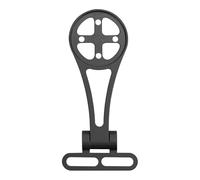 Ronyme Out Front Bike Computer Mount Light Stand, Adjustable Stem Extension Bracket, Action Camera Holder for Mountain Bikes, Black