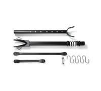 Ronyme Outboard Engine Support Boat Motor Support Rod Stabilizer Bracket with Spring Damping Adjustable Iron Steel Build Trailer Hook Fastener Suitable for Off Season Storage