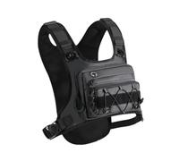 Ronyme Outdoor Chest Bag Chest Pack with Zipper Adjustable Strap Pouch Nylon Utility Bag for Adults Cycling Travel Hiking Sports