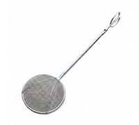Ronyme Outdoor Fishing Net Stainless Steel Clamp Net Mesh Basket Handheld Tool With Circular Head And Long Handle Suitable for Lake Shore Fishing Creek, 60cm Stainless Steel Fishing Net