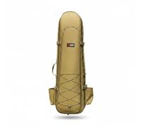 Ronyme Outdoor Fishing Pack Fishing Backpack Rod Bag Tackle Organizer PVC Shell with Lightweight Build and Separation Suitable for Shore Fishing Hiking Paths Ponds, Khaki, 1-2m