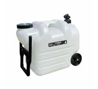 Ronyme Outdoor Portable Container Water Barrel Jug Large Wheeled In Faucet Carry Handle Polyethylene Material Suitable for Outdoor Water Needs Camping Travel Car Storage Picnics, White