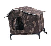 Ronyme Outdoor Stray Cat House Oxford Cloth, Premium, Versatile, Thickened Feral Cat Shelter Weatherproof for Lawn Garden Courtyard, 50cmx39cmx46cm