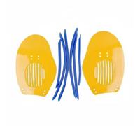 Ronyme Paddle Hand Paddles Swim Paddles Stroke With Hydrodynamic Ports And Adjustable ABC Material suitable for pool laps stroke correction training camps , Yellow